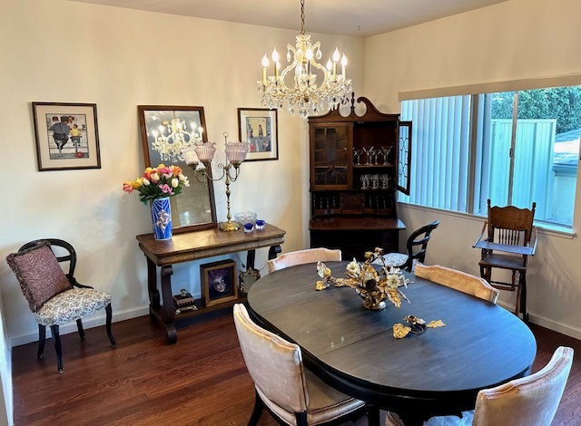 Example of furnished Dining Room - 1762 Kelton Ave