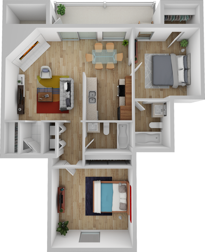 Plano de planta - Baker Square