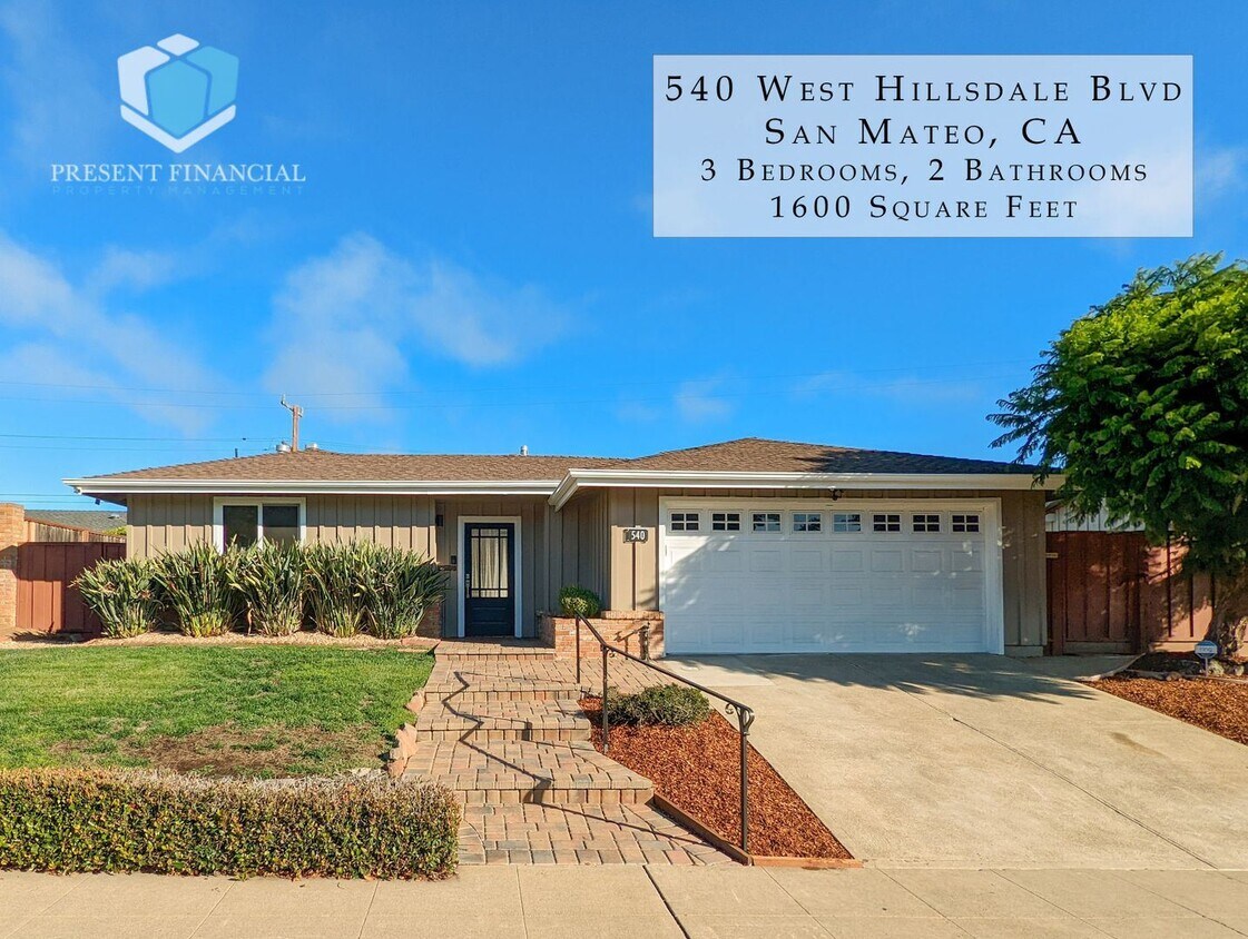 Primary Photo - 3 br, 2 bath House - 540 West Hillsdale Blvd.