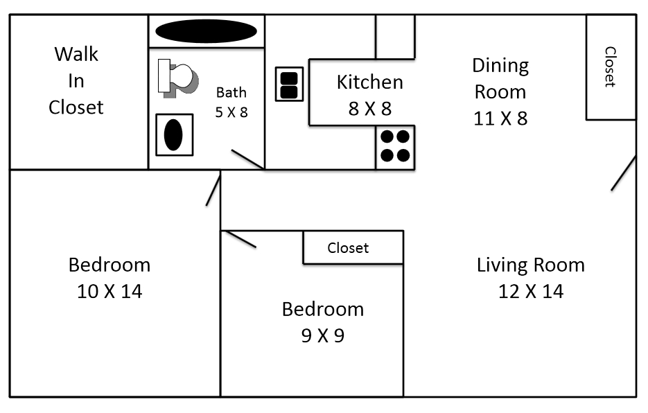 2BR/1BA - Northview Apartments