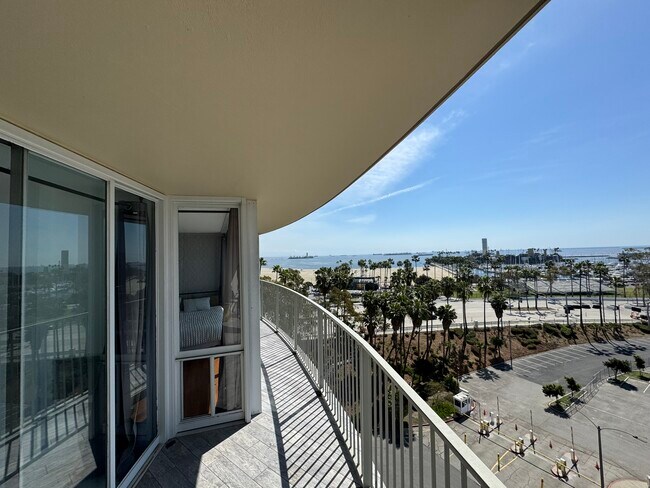 The balcony wraps around the entire unit - 700 E Ocean Blvd
