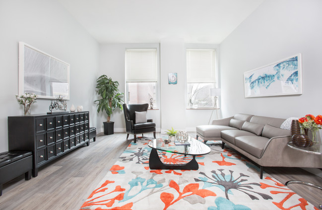 Living Room - Temple Square Apartments