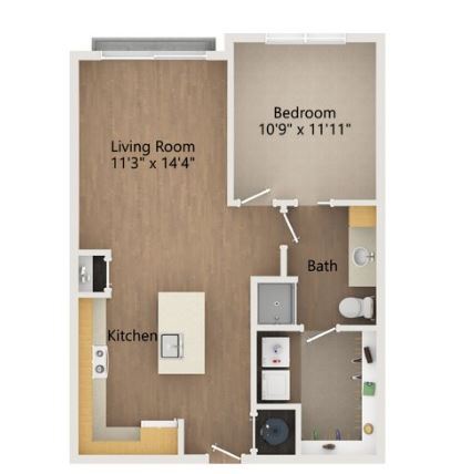 Floorplan - The Heights at 8721