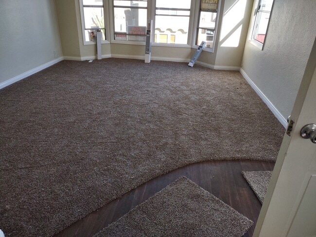 Large Living RM with Bay Windows & New Carpet - 153 Ximeno Ave