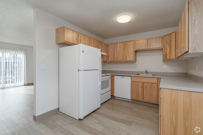 2HAB, 1BA - 800 ft² - Cocina - Parkside Apartments