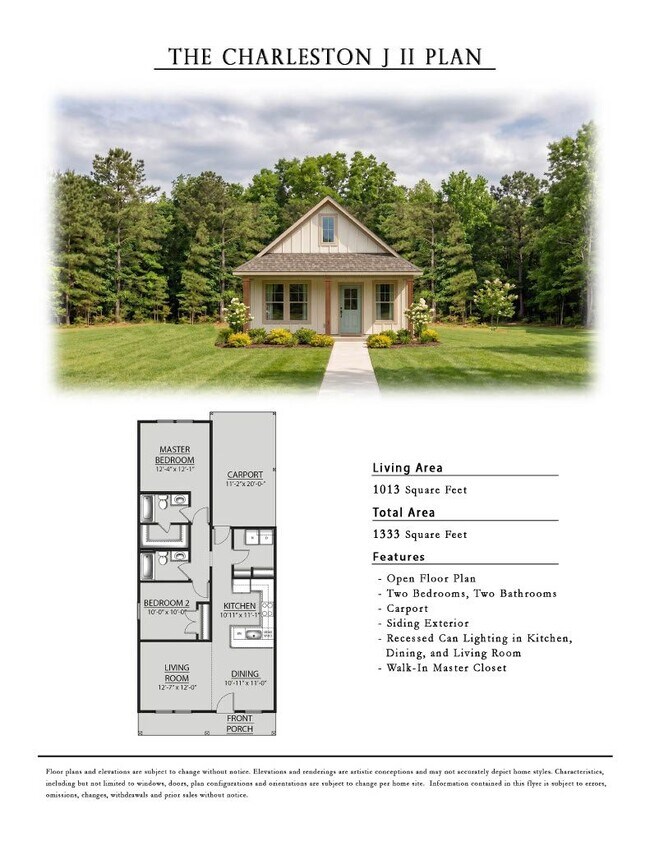 Plano de planta - Maple Grove Cottages