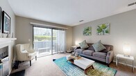 Located at 1100 E Leland Rd in Pittsburg, California, this 2-bedroom, 1-bathroom residence offers a thoughtfully designed single-floor layout that makes efficient use of its space. The living room serves as the heart of the home, featuring a classic wood-mantled fireplace, soft carpeting, and a sliding glass door that opens to a private balcony with outdoor views—allowing natural light to fill the room throughout the day. The adjacent dining area provides a seamless flow for everyday living and entertaining.

The kitchen is equipped with warm wood cabinetry, white appliances including a range, dishwasher, and refrigerator, as well as a double sink beneath a window. Hardwood-style flooring and ample counter space make it both practical and inviting.

The spacious primary bedroom features large windows that bring in generous natural light, plush carpeting, and dedicated closet space. The second bedroom offers flexibility for guests or a home office. The full bathroom includes a shower-tub combination, wood-toned vanity cabinetry, and hardwood-style flooring.

Additional features include in-unit laundry, a utility room, hallway storage, and two closets throughout. The overall ambiance is warm and comfortable, with neutral tones providing a versatile backdrop throughout the residence.