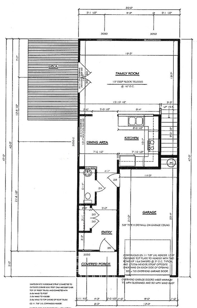 distribución del primer piso - 408 W Maple St