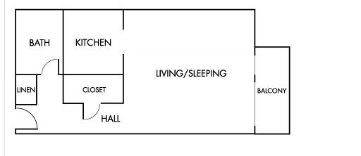 Studio - The Greencliff Apartments