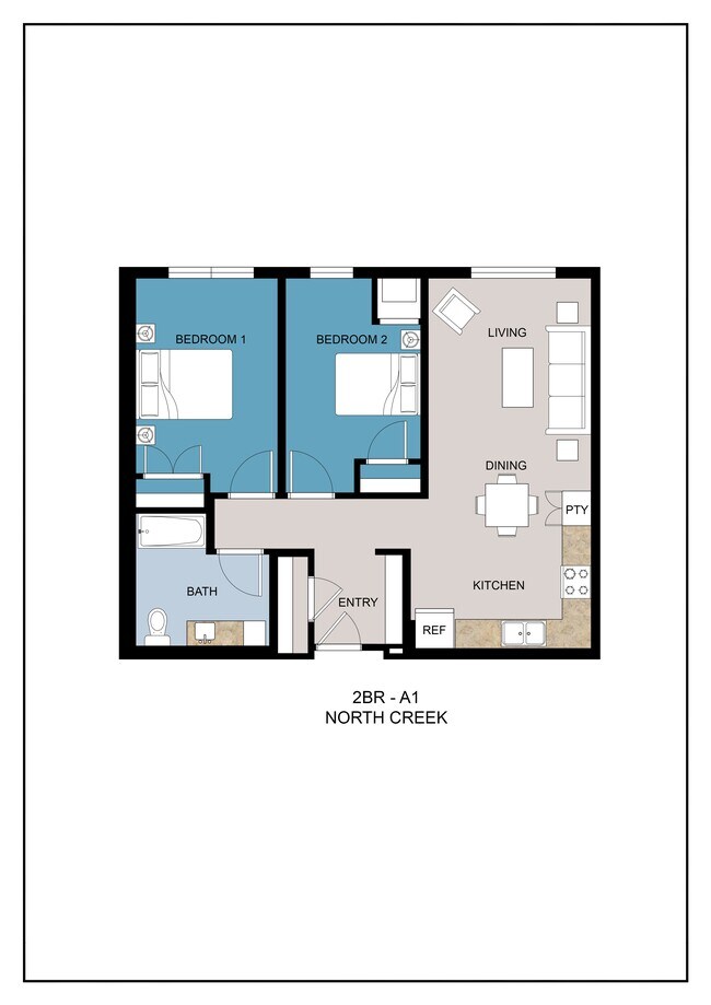 Plano de planta - North Creek