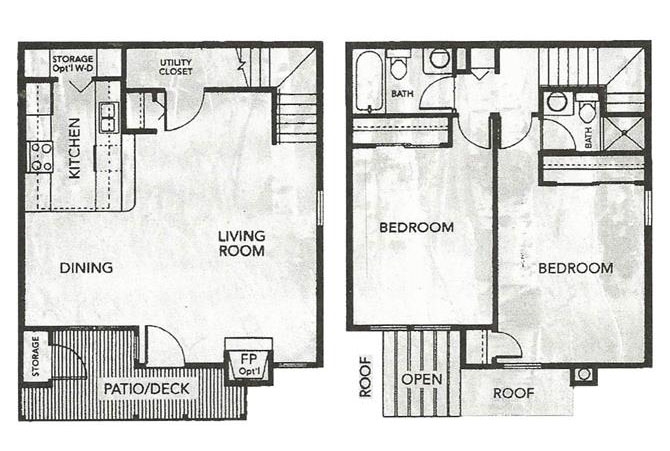 2BR/2BA - Aspen Shadows Townhomes