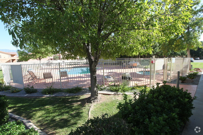 Área de piscina - Desert Shade Apartments