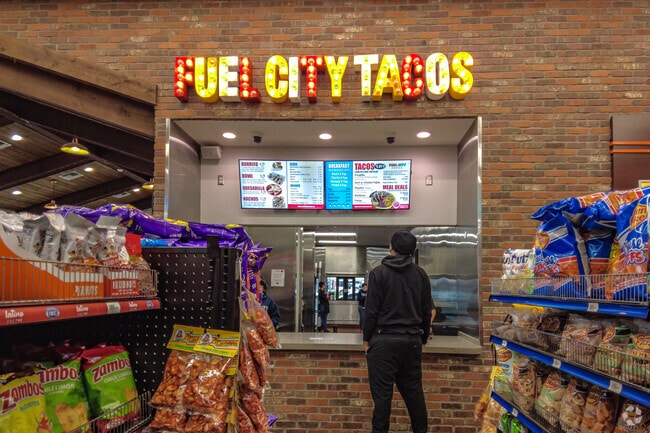 Stand In Line For Tasty Tacos at Fuel City in High Point in Cedar Hill TX