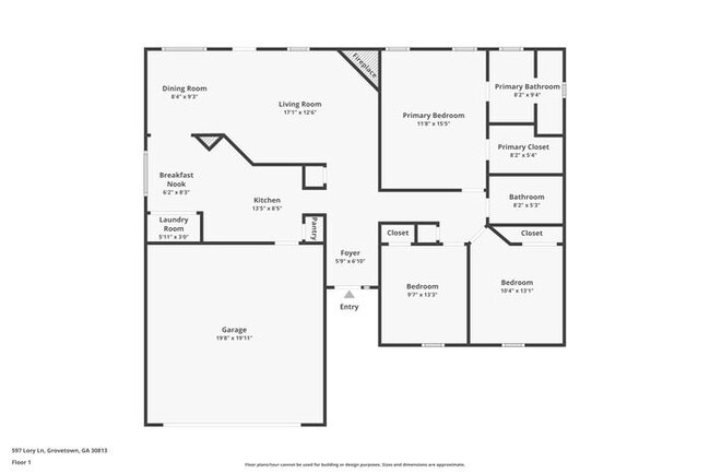 Building Photo - Lovely 3 Bedroom Ranch Style Home in Grovetown, GA