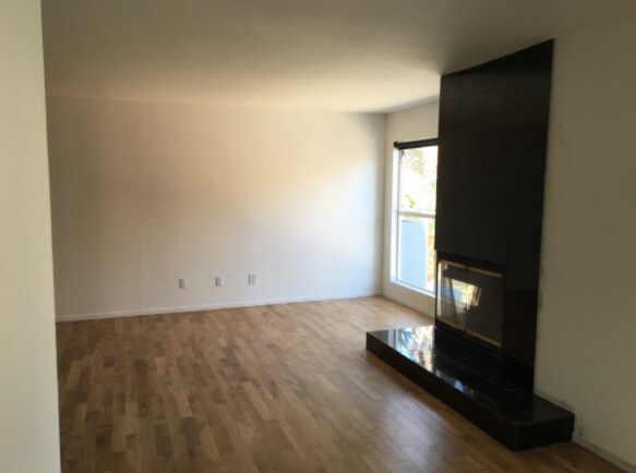 Living w/ wood-burning fire place - 438 S Venice Blvd