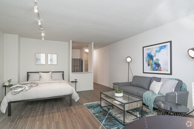 Estudio, 1BA - Sala de estar - Elm Street Plaza