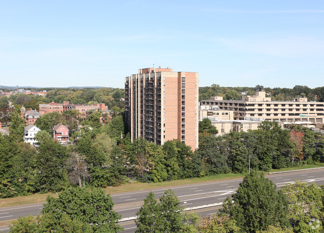 Aerial Photo - Linden Towers Apartments