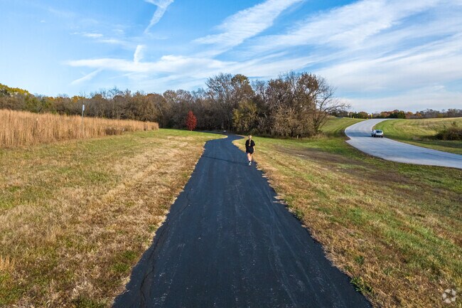 Shawnee Mission Park boasts mountain biking, hiking trails, and equestrian trails.