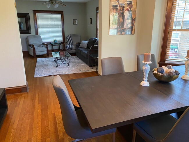 Dining Room to living room view - 719 Pine St