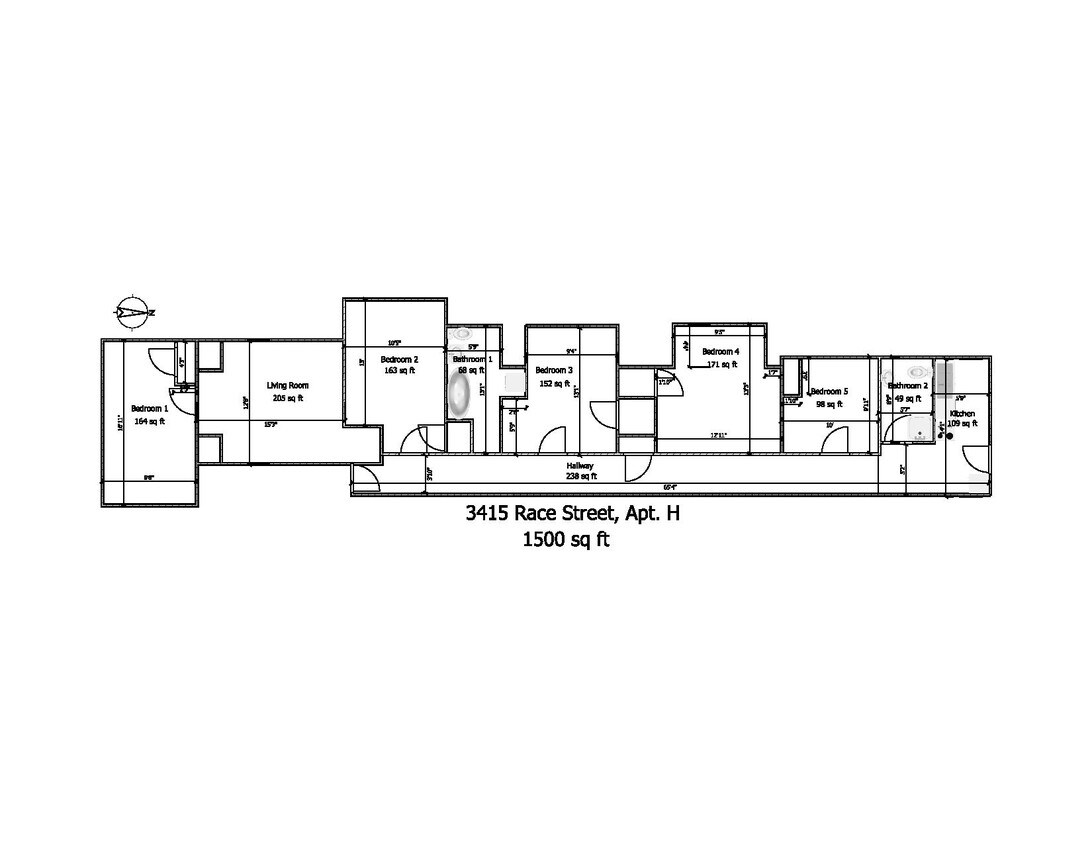 Floor Plan - 3415 Race St