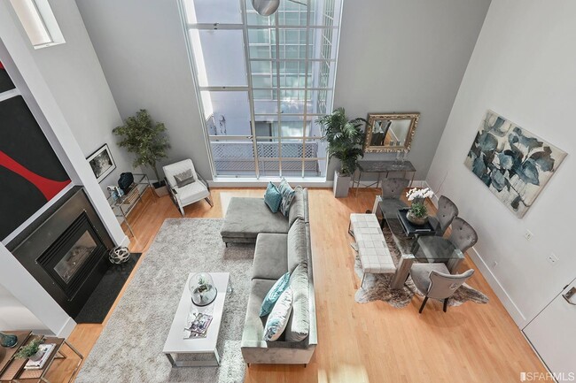Living Room as seen from loft - 1207 Indiana St