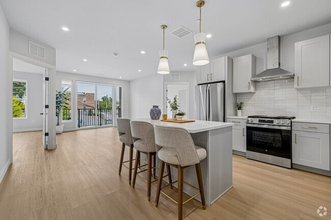 2BR, 2BA w/Den & Terrace - 1,467SF - Kitchen - The Andrew