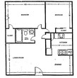 2 Bedroom 1 Bath