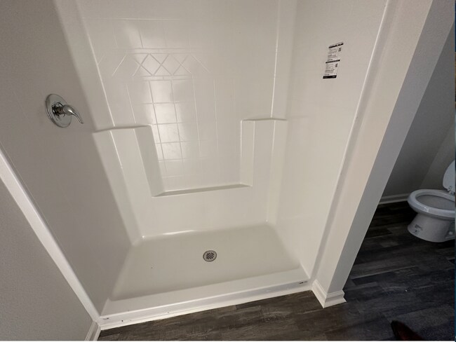 Master bath shower. - Not shown duel vanity. - 5581 Lexa Ln