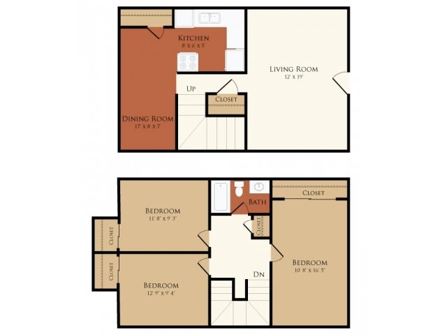 3BR/1BA - Redwood Terrace