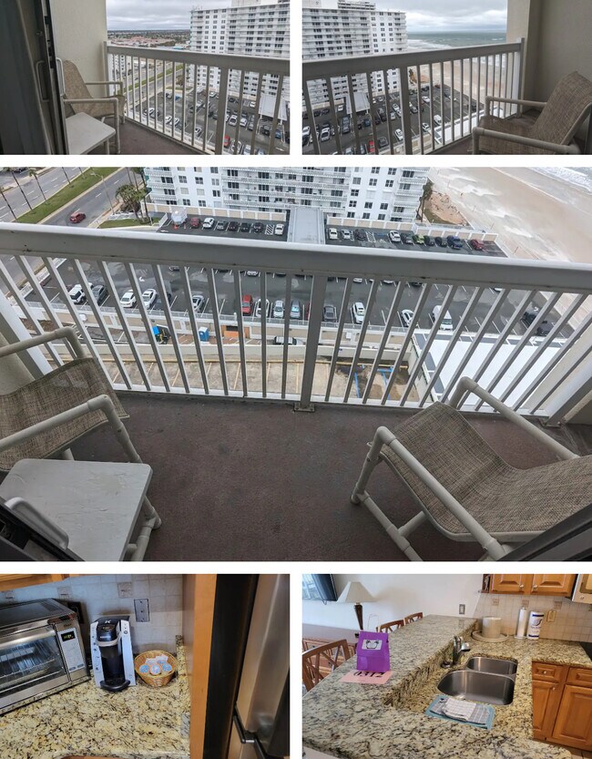 Balcony with 2 chairs - 2700 N Atlantic Ave