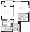 1 Bedroom- 785