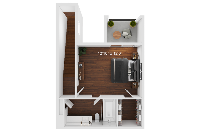 B3 2nd Floor Townhouse-2br-2ba-1052sqft-TheOaksofKingwood.png - Oaks of Kingwood Apartments