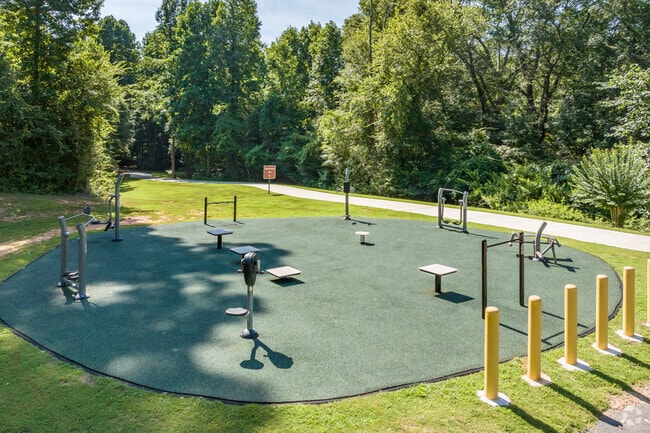 You can find a fitness center at the Reeves Creek Trailhead in Stockbridge.