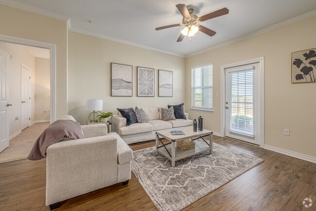 The Pelican 2BR, 2BA - 1,087SF - Living Room - Belmere Luxury Apartments