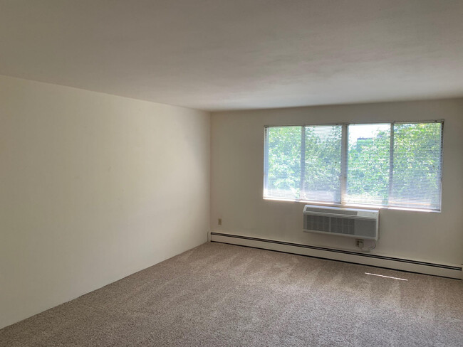 Living Room in Unit w Carpeting - Hilldale Towers