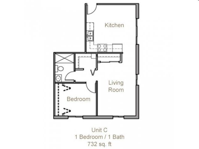 1HAB/1BA - Hillside Park