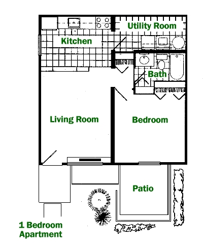 1HAB/1BA - Franklin Apartments