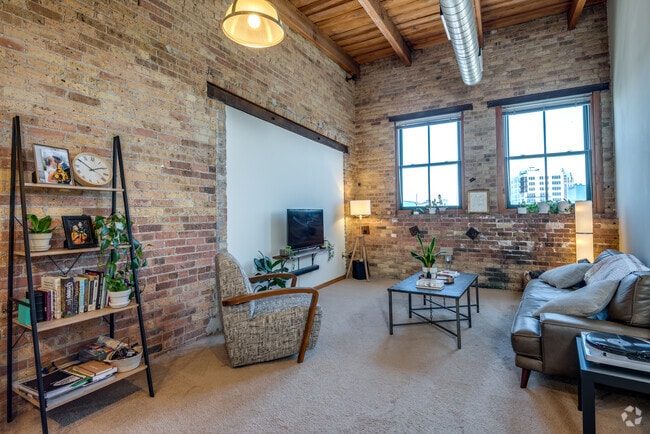 Living Room - Historic Fifth Ward Lofts