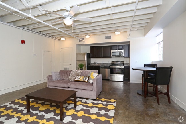 Studio, 1BA - Unit 1212 - Living Space - The Press