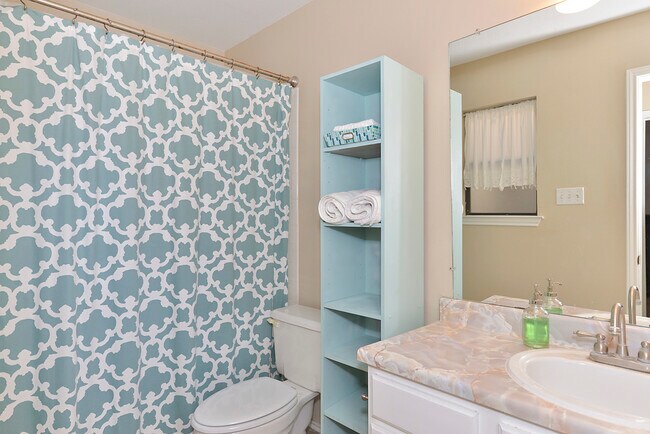Bathroom with tub - 13035 Brook Garden Ln