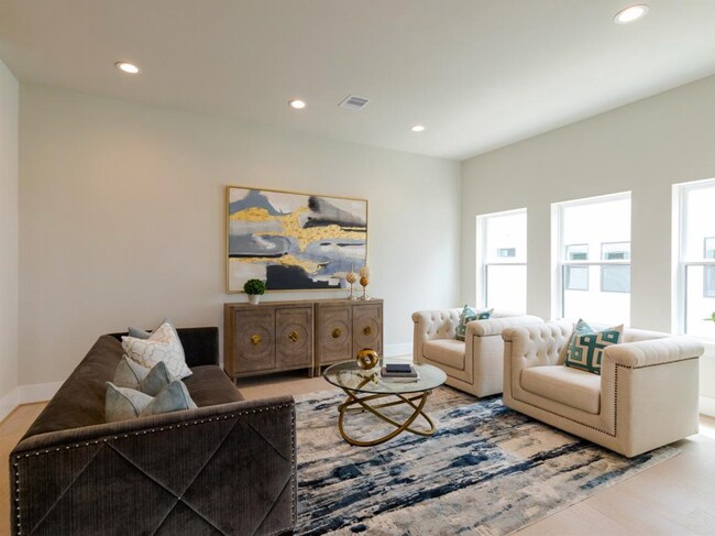 Spacious Living Room with high ceilings and natural lighting - 838 Fisher St