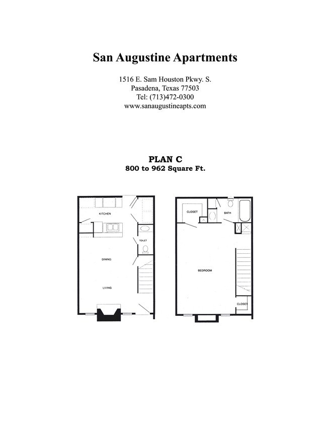 San Augustine Apartments & Townhomes Rentals Pasadena, TX