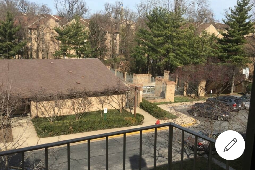 View from balcony of community swimming pool - 59 Hawthorne Ct NE
