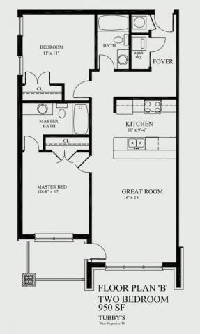 2BR/2BA - Sergeant's Apartments
