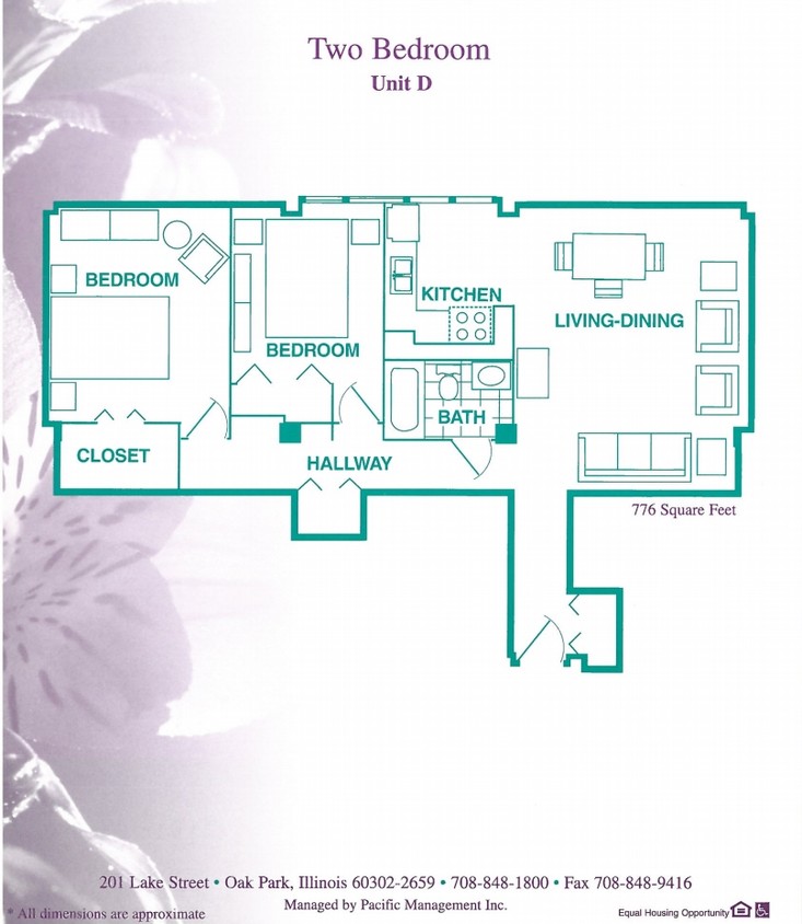 Plano de planta - Heritage House Apartments