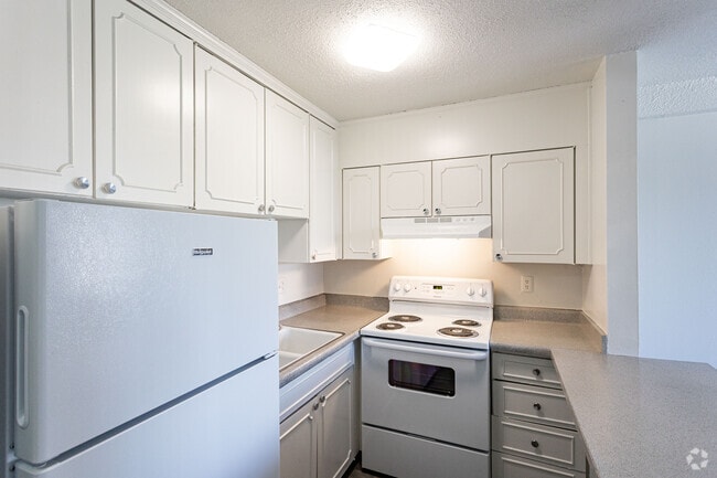 2BR, 1BA - 650SF - Kitchen - Americana Apartments