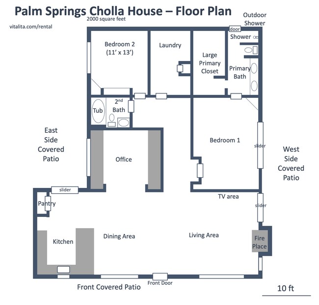 Planta baja - 2800 Cholla Pl