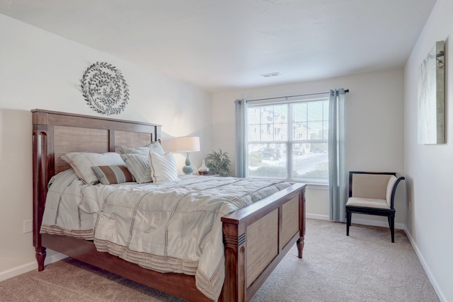 Master Bedroom - The Villas of Castleton Apartments