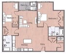 2 Bed, 2 Bath - Deluxe