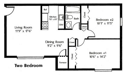 2HAB/1BA - Rainbow View Apartments